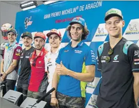  ?? FOTO: MOTOGP.COM ?? La rueda prensa previa al GP de Aragón de MotoGP celebrada ayer