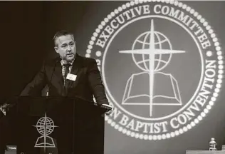  ?? Mark Humphrey / Associated Press ?? Southern Baptist Convention President J.D. Greear has joined seminary presidents who have rebutted charges that the denominati­on has done too little to fight racism in its ranks.