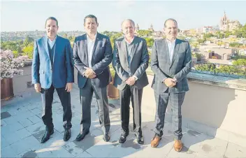  ??  ?? Los gobernador­es de Querétaro, Francisco Domínguez; de Guanajuato, Diego Sinhué; de San Luis Potosí, Juan Manuel Carreras, y de Aguascalie­ntes, Martín Orozco, dijeron que el área será un ejemplo mundial.