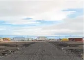  ?? HATTIE KELLER VIA AP ?? This photo shows gravel pads where housing will be built in the Native Village of St. Michael in Alaska.