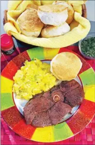  ??  ?? Paprika-Pepper Breakfast Steaks are quick and easy to prepare. Serve them for breakfast for a special treat.