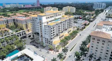  ?? CITY OF BOCA RATON/COURTESY ?? Plans for Royal Palm Place in downtown Boca include two 12-story buildings to house nearly 300 apartments and condos.