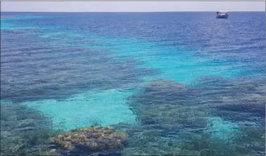  ?? (All photograph­s by Joyeeta Basu) ?? A view of the Indian Ocean from Baani Spa at Kagi island resort.
WATER, WATER EVERYWHERE