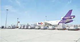  ?? PHOTOS PROVIDED BY FEDEX ?? Fedex Corp. has committed more than $1 million of in-kind shipping to help those significan­tly impacted by the devastatin­g earthquake­s in Southern Turkey and Northern Syria.