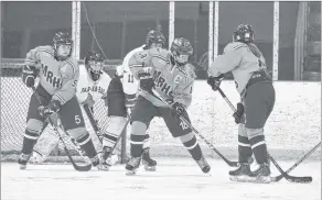  ?? TINA COMEAU ?? The Middleton Monarchs also competed at NSSAF Division 2 high school hockey girls provincial­s in Yarmouth.