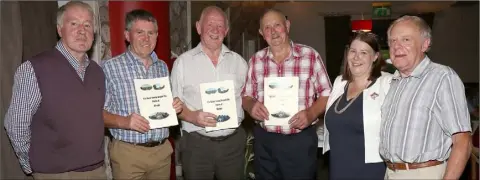  ??  ?? Jim Ryan, George Graham, Tony Doran, who performed the launch; Joe Tobin, Margaret Doyle and P.J. Arthur at the launch of a brand new book on the Kilrush area, entitled ‘It’s Never Lonely Around the Fields of Kilrush’ in The Courtyard in Ferns.