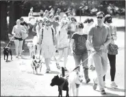  ?? File photo/ANDY SHUPE ?? The annual Dogwood Walk at Gulley Park in Fayettevil­le always includes a lap around the park.