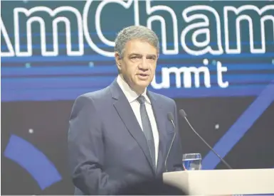  ?? ?? El jefe de Gobierno porteño, Jorge Macri, anticipó la movida en la última edición del Amcham Summit