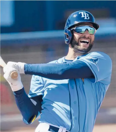  ?? JOHN BAZEMORE/AP ?? Outfielder Kevin Kiermaier says the Rays are “proud” of making the World Series last season despite losing to the Dodgers.