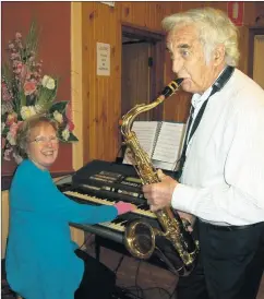  ??  ?? FUN AND FRIVOLITY: Shirley Petschel and ‘Allan from Robe’ perform at an old-time dance at Horsham’s Hamilton Lamb Memorial Hall.