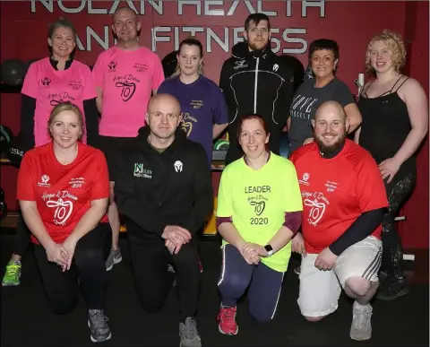  ??  ?? Caragh Daly, Noel Kelly, Bernadette Kehoe, Michael Devaney (trainer), Biddy Walssh and Eva Doyle. Front. Helen Ryan, Sean Nolan (trainer), Joan Hipwell-Neville and Liam Doyle.