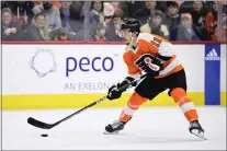  ?? DERIK HAMILTON — THE ASSOCIATED PRESS FILE ?? Flyers’ Travis Konecny hasn’t scored in 14 games after getting off to a strong star.