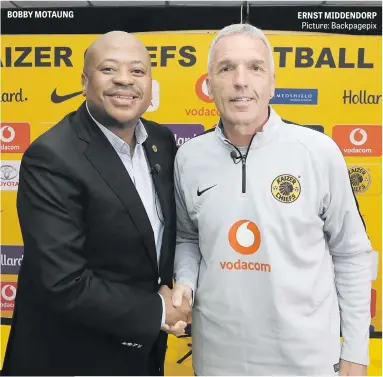  ?? ERNST MIDDENDORP Picture: Backpagepi­x ?? BOBBY MOTAUNG