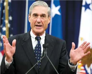  ?? PHOTO D’ARCHIVES, AFP ?? Le procureur spécial, Robert Mueller, enquête afin de déterminer s’il y a eu une collusion entre la Russie et l’équipe de campagne de Donald Trump lors de la présidenti­elle de 2016.