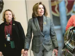  ?? KEVIN DIETSCH/GETTY ?? Friday’s passage of the spending bill is seen as a closing act for House Speaker Nancy Pelosi, who will be replaced when the new Congress convenes in January.