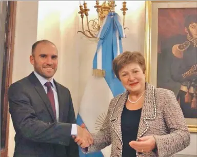  ?? NA ?? GUZMáN Y GEORGIEVA. El ministro de Economía viajará a mediados de marzo a Washington.