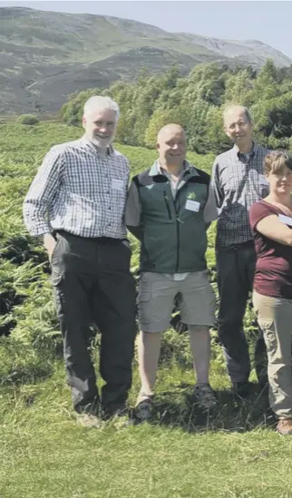  ??  ?? 0 Forest Enterprise Scotland, Highland Perthshire Communitie­s Partnershi­p, Scottish Wildlife Trust, Kynachan Estate and Woodland Trust Scotland signed the Heart of Scotland Partnershi­p agreement