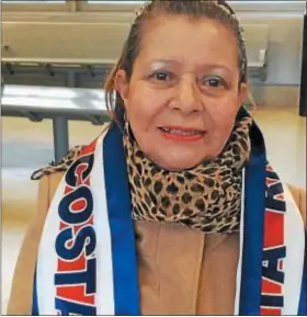  ?? L.A. PARKER - TRENTONIAN ?? Doña Carmen Castro of Trenton traveled to Newark, N.J. to vote as an expatriate in the Costa Rica presidenti­al election.