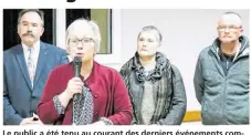  ??  ?? Le public a été tenu au courant des derniers événements communaux.