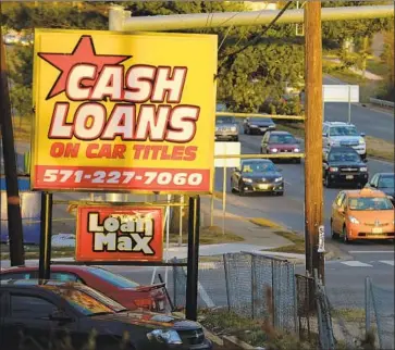  ?? The Washington Post/Getty Images ?? CAR-TITLE LOANS can be especially troublesom­e in a place like Southern California, where your economic livelihood often depends on having access to wheels. If you fall behind on payments, you can lose your car.