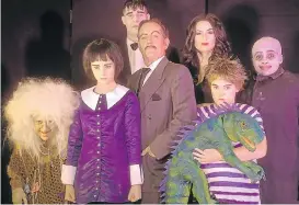  ??  ?? FAMILY FUN: ‘The Addams Family’ cast are, back from left, John Paul, Minkie-Anne Grundill, and Luzuko Mavela. Front from left, Megan Calder, Rachael Saunders, Clifford Kleb and Amy Bright