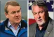  ?? JINTAK HAN AND HYOUNG CHANG — THE DENVER POST ?? Democratic U.S. Sen. Michael Bennet, left, turned away the challenge of Republican Joe O’dea, right, in the 2022 midterm election.