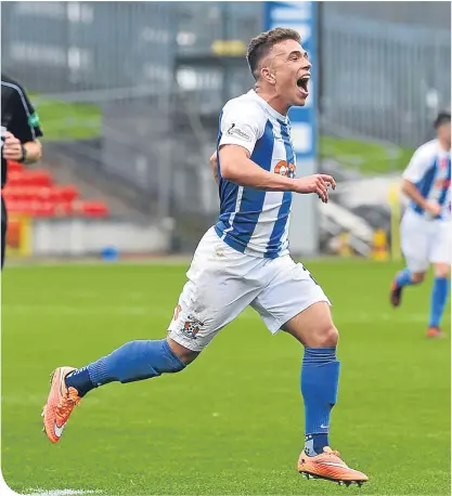  ??  ?? Adam Frizzell’s 25-yarder sealed the game for Killie