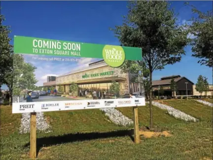 ?? FILE PHOTO ?? Whole Foods has set Jan. 18 as the opening date for its store in Exton.