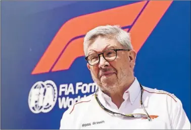  ?? ?? Ross Brawn, director deportivo de la Fórmula 1, posa durante el GP de Gran Bretaña 2022.