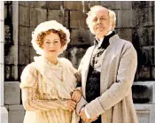  ??  ?? Whitrow as Mr Bennet with Alison Steadman as his wife: his performanc­e was hailed as ‘definitive’