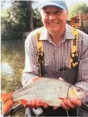  ??  ?? Stan Parkyn’s 3lb 10oz roach from the Avon.