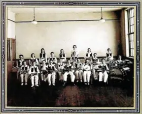  ?? SUBMITTED PHOTO ?? The Rupert school band in 1938, Elizabeth Jenkins director.