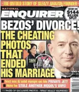  ??  ?? The front page of the Jan. 28 edition of the National Enquirer.