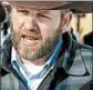  ??  ?? Ammon Bundy, son of Cliven Bundy, who was involved in a 2014 standoff, is among a refuge’s occupiers.