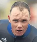  ??  ?? Chris Froome: 29 seconds back after finishing fifth.
