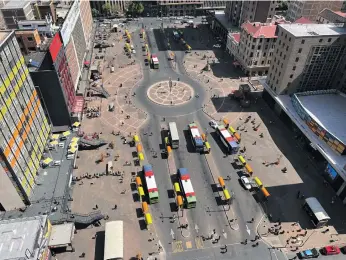  ?? Photos: Supplied ?? Above: Gandhi Square is safe and clean 24 hours a day, thanks to the private sector, and the area around it is buzzing with major retailers.