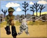  ?? ?? A claymation scene of a Métis veteran created by artist Tekeyla Friday.