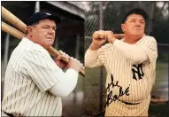  ?? SUBMITTED ?? Willis “Buster” Gardner, an Oberlin tow truck driver and mechanic, found a second career as Buster the Babe, appearing as baseball great Babe Ruth at the Baseball Hall of Fame in Cooperstow­n, N.Y., and around the country.