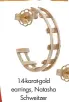 ??  ?? 14-karat-gold earrings, Natasha Schweitzer ($1,457, natasha schweitzer.com)