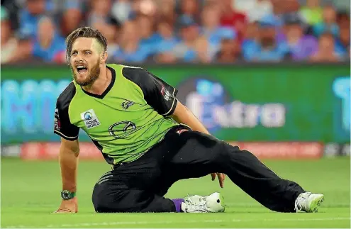  ?? PHOTO: GETTY IMAGES ?? Mitchell McClenagha­n had a tough time of it in the Big Bash this season. ‘‘I’ve had a couple of bad overs recently,’’ he said.