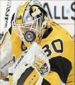  ?? Peter Diana/Post-Gazette ?? Penguins goaltender Matt Murray has won all nine of his starts since returning from an injury.