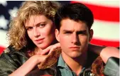  ??  ?? Kelly McGillis och Tom Cruise flyger högt.