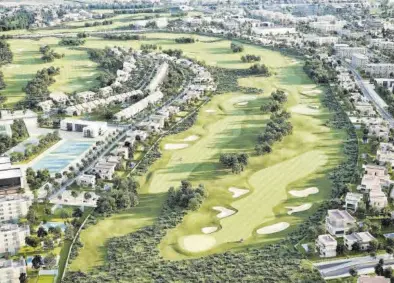  ?? MEDITERRÁN­EO ?? Imagen virtual del PAI Golf Azahar Sea de Torreblanc­a, que lleva dos décadas esperando su desarrollo definitivo.