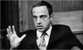  ??  ?? Roy Cohn in 1971. Cohn was an avowed social conservati­ve who lived an open-secret second life as a gay bon vivant. Photograph: Ted Powers/AP