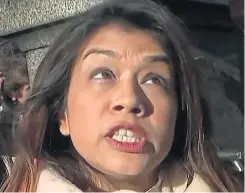  ??  ?? MP Tulip Siddiq is rattled by questions from Channel 4 reporter