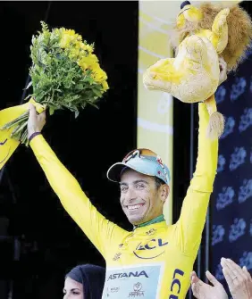  ?? Ansa ?? Leader Fabio Aru, 27 anni