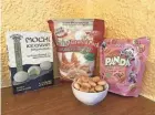  ?? CATHY JAKICIC ?? Japanese fans can rev up with Green Tea Mochi ice cream, Gyoza (like pot stickers) and Hello Panda, the shortbread bites already familiar to Americans.