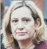  ??  ?? AMBER RUDD: She will press social media firms to step up their response after the murders.