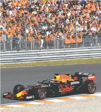  ?? PIROSCHKA VAN DE WOUW/REUTERS ?? Red Bull's Max Verstappen will be the home crowd favourite this weekend at the Dutch Grand Prix, the first Formula One race held in the Netherland­s in 36 years.