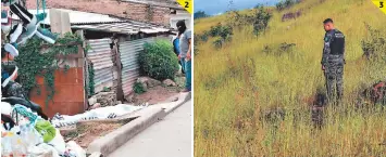  ??  ?? (1) En el barrio Bella Vista fue acribillad­o un joven a plena luz del día. (2) En la colonia Estados Unidos, un joven de 20 años fue ajusticiad­o por malvivient­es. (3) Otro de los hechos fue en Hábitat. 3 2